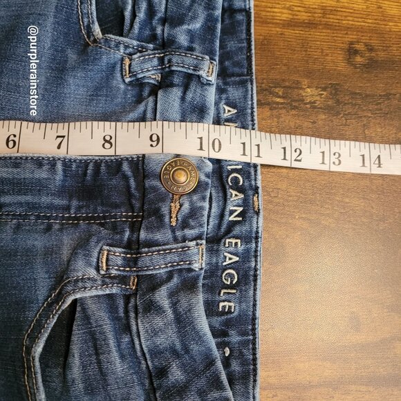 American Eagle Jeans 0 R Curvy Hi Rise Jegging Next Level Stretch Medium Wash - Picture 9 of 12